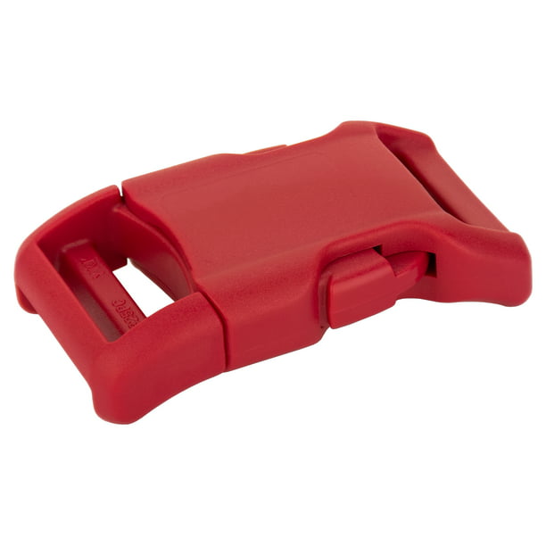 25-1 Inch Red YKK Contoured Side Release Plastic Buckle 